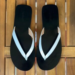 Madewell Black and White Sandals